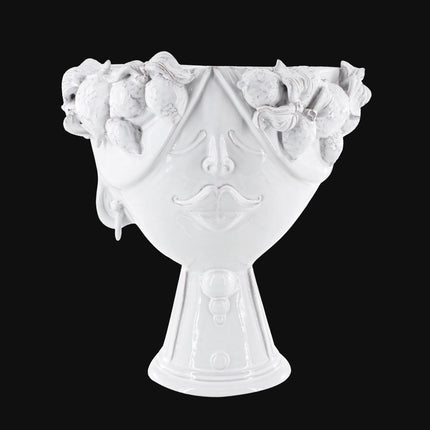 Testa di Moro con limoni "Zahira" donna | White Line 30 cm