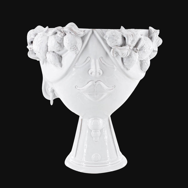 Testa di Moro con limoni "Zahira" donna | White Line 30 cm