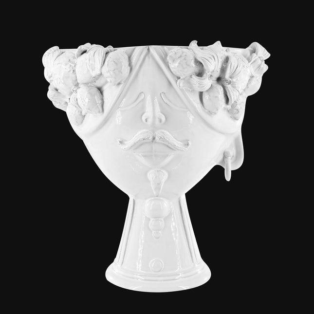 Testa di Moro con limoni "Zahira" uomo | White Line 30 cm