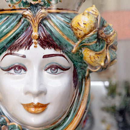 Testa h 40 limoni verde/arancio femmina