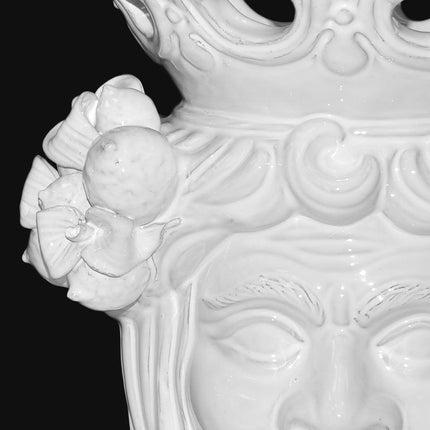 Testa h 40 limoni white line maschio - Teste di moro moderne Sofia Ceramiche