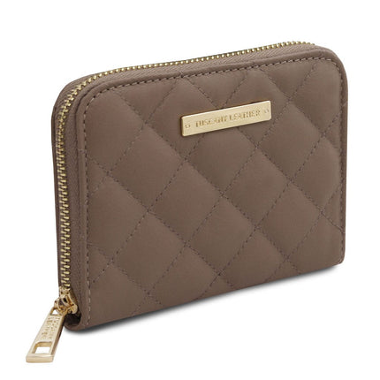 Teti - Exclusive zip around soft quilted leather wallet | TL142319