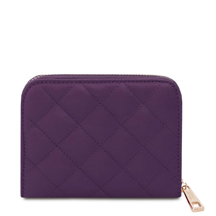 Teti - Exclusive zip around soft quilted leather wallet | TL142319
