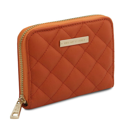 Teti - Exclusive zip around soft quilted leather wallet | TL142319