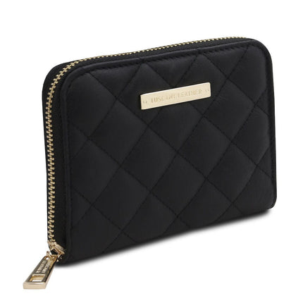 Teti - Exclusive zip around soft quilted leather wallet | TL142319