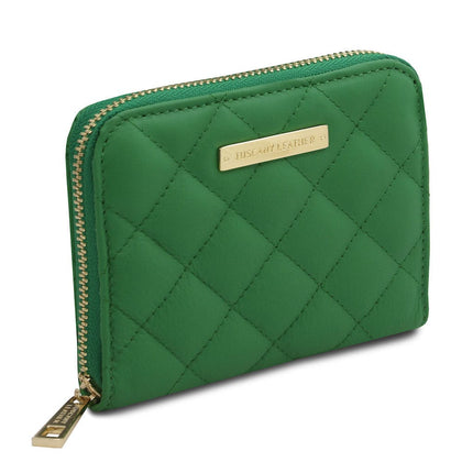 Teti - Exclusive zip around soft quilted leather wallet | TL142319