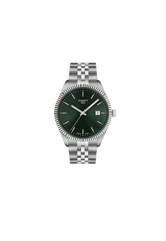Tissot Ballade 40mm Quarzo Uomo – Quadrante Verde, Bracciale Acciaio, Swiss Made – Codice T156.410.11.091.00