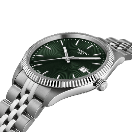 Tissot Ballade 40mm Quarzo Uomo – Quadrante Verde, Bracciale Acciaio, Swiss Made – Codice T156.410.11.091.00