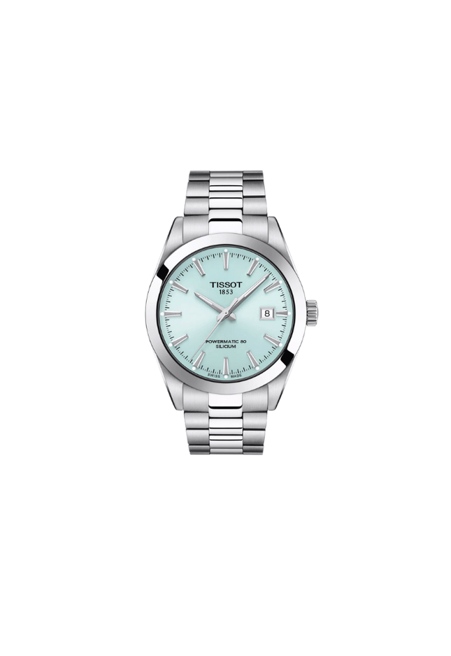 Tissot Gentleman Powermatic 80 Silicium Automatico Swiss Made Azzurro 40mm T127.407.11.351.00