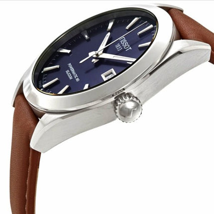 Tissot Gentleman Powermatic 80 Silicium – Automatico, Swiss Made, Blu e Marrone, 40mm – T127.407.16.041.00