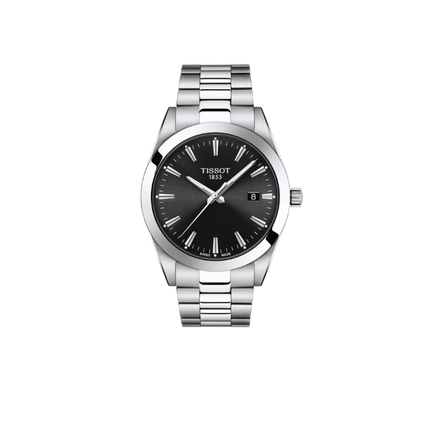 Tissot Gentleman T1274101105100 – Orologio uomo quarzo nero, cassa acciaio 40 mm, vetro zaffiro antigraffio