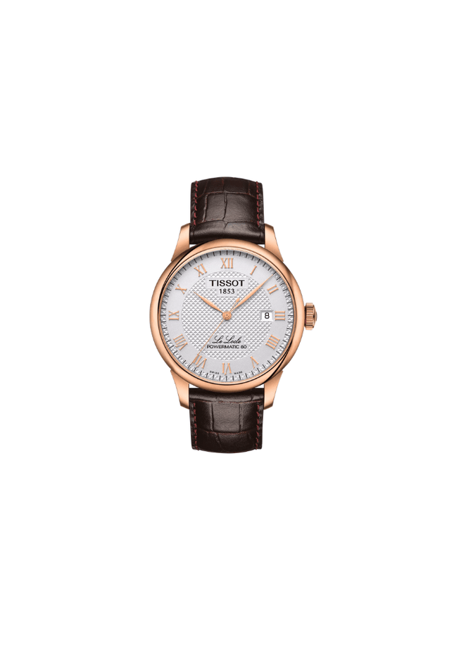 Tissot Le Locle Automatic Swiss Made acciaio Oro Rosa 39.3mm Cinturino Pelle – T006.407.36.033.00