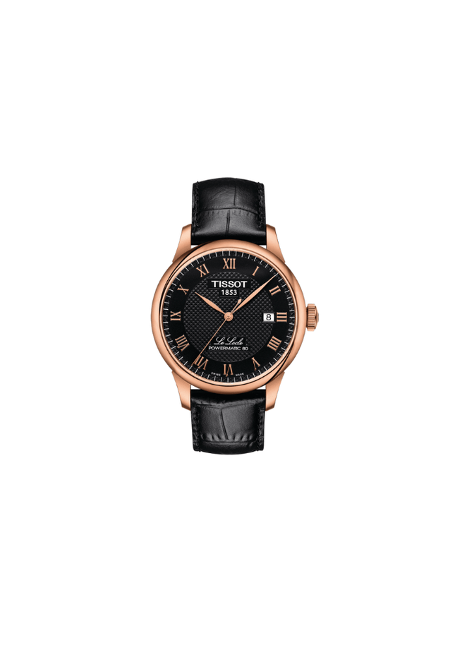 Tissot Le Locle Automatic Swiss Made Nero Oro Rosa 39.3mm Cinturino Pelle – T006.407.36.053.00