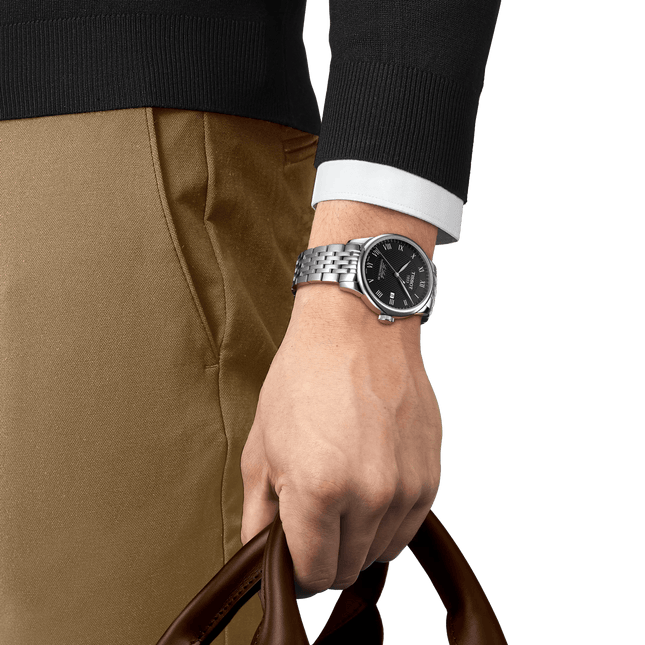 Tissot Le Locle Powermatic 80 – Automatico Swiss Made, nero, 39.3mm – Cod. T006.407.11.053.00