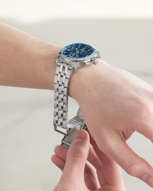 Tissot PRC 200 – Chronograph Quartz Swiss Made, Blue Dial, 43mm – T114.417.11.047.00