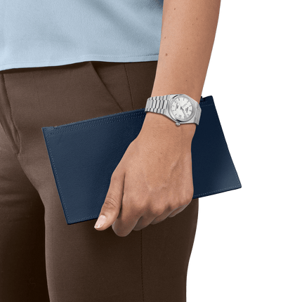 Tissot PRX 35mm – Orologio Automatico Swiss Made, Quadrante Bianco, Acciaio, Ref. T137.207.11.111.00