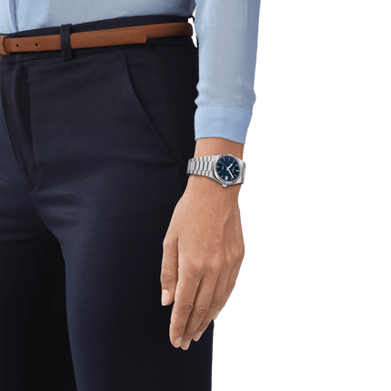 Tissot PRX 35mm – Orologio Automatico Swiss Made, Quadrante Blu Scuro, Acciaio, Ref. T137.207.11.041.00