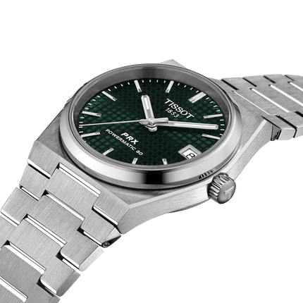 Tissot PRX 35mm – Orologio Automatico Swiss Made, Quadrante Verde, Acciaio, Ref. T137.207.11.091.00