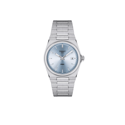 Tissot PRX 35mm – Orologio Quarzo Swiss Made, Quadrante Azzurro Ghiaccio, Acciaio, Ref. T137.210.11.351.00
