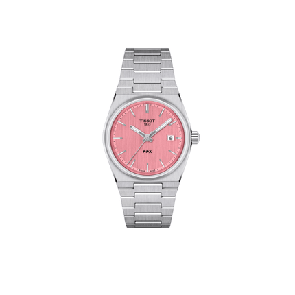 Tissot PRX 35mm – Orologio Quarzo Swiss Made, Quadrante Rosa, Acciaio, Ref. T137.210.11.331.00