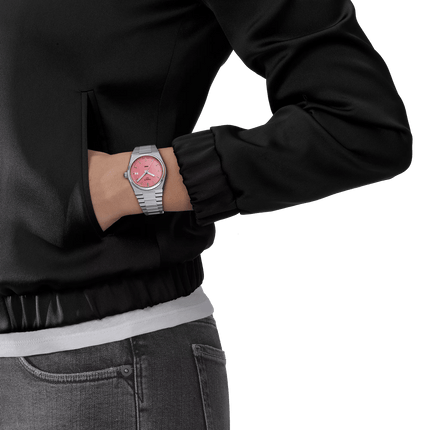 Tissot PRX 35mm – Orologio Quarzo Swiss Made, Quadrante Rosa, Acciaio, Ref. T137.210.11.331.00