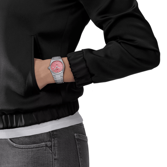 Tissot PRX 35mm – Orologio Quarzo Swiss Made, Quadrante Rosa, Acciaio, Ref. T137.210.11.331.00