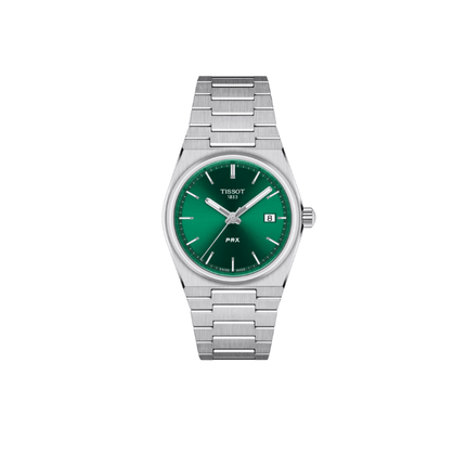 Tissot PRX 35mm – Orologio Quarzo Swiss Made, Quadrante Verde Scuro, Acciaio, Ref. T137.210.11.081.00