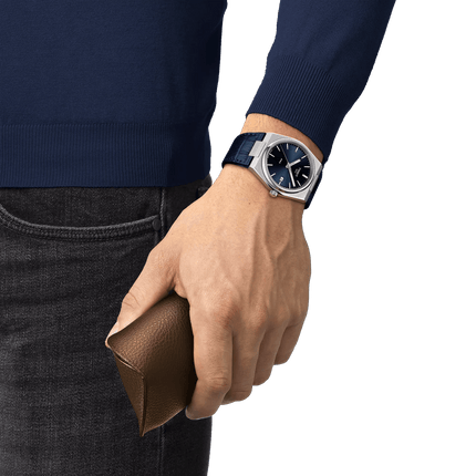 Tissot PRX 40mm Blu Pelle Quarzo – Ref. T137.410.16.041.00