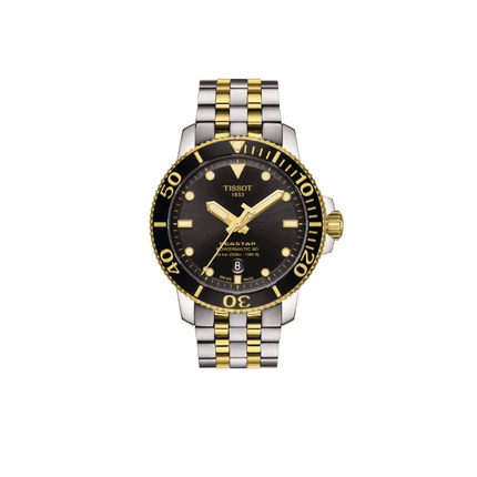 Tissot Seastar 1000 Automatic – Swiss Made, Nero e Oro, 43mm, Ref. T120.407.22.051.00
