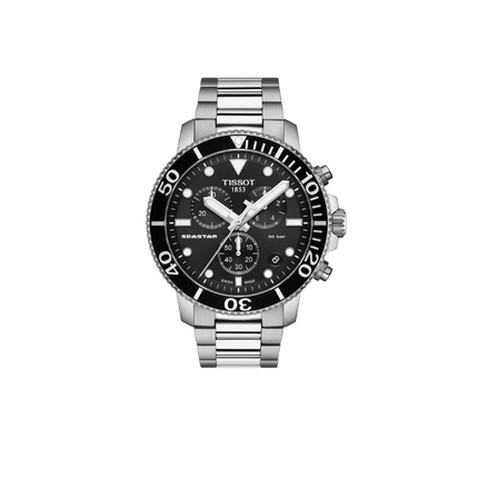 Tissot Seastar 1000 Chronograph – Quarzo Swiss Made, Nero, 45,5mm – T120.417.11.051.00