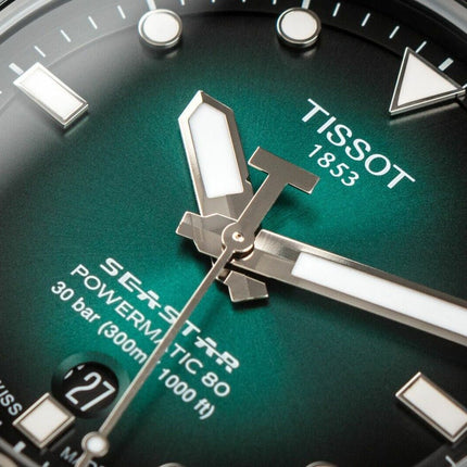Tissot Seastar 1000 Powermatic 80 – Automatico Swiss Made, verde, 43mm – Cod. T120.407.11.091.01