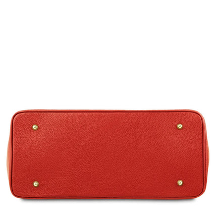 TL Bag - Leather handbag with golden hardware | TL141529