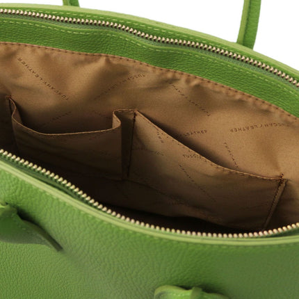 TL Bag - Leather handbag with golden hardware | TL141529