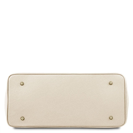 TL Bag - Leather handbag with golden hardware | TL141529