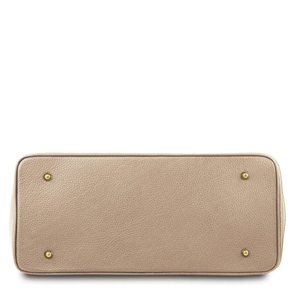 TL Bag - Leather handbag with golden hardware | TL141529