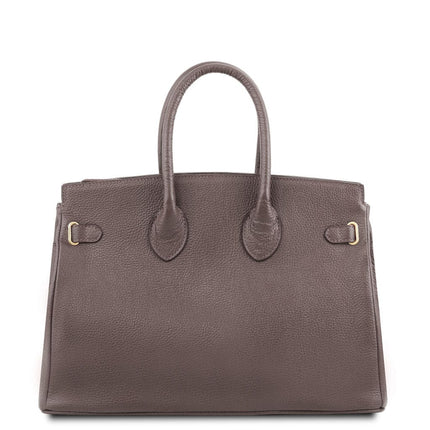 TL Bag - Leather handbag with golden hardware | TL141529
