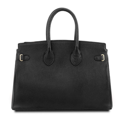 TL Bag - Leather handbag with golden hardware | TL141529