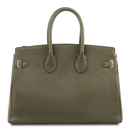 TL Bag - Leather handbag with golden hardware | TL141529