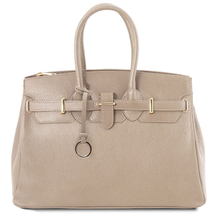 TL Bag - Leather handbag with golden hardware | TL141529