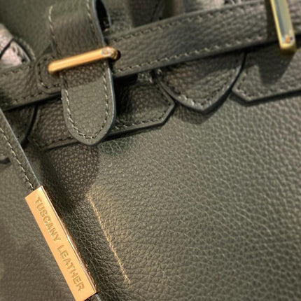 TL Bag - Leather handbag with golden hardware | TL141529