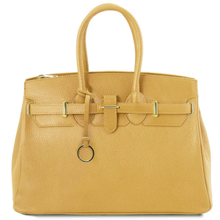 TL Bag - Leather handbag with golden hardware | TL141529
