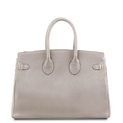 TL Bag - Leather handbag with golden hardware | TL141529