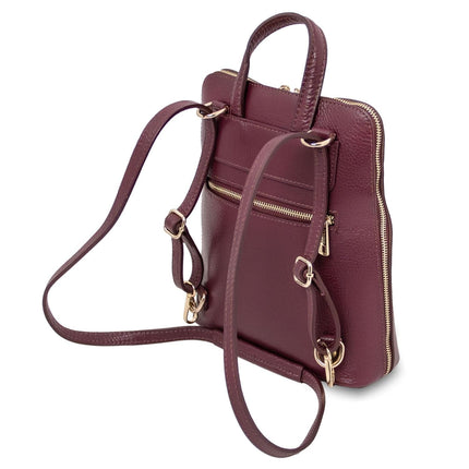 TL Bag - Small Convertible Leather Backpack For Women | TL142092