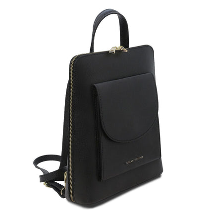 TL Bag - Small Convertible Leather Backpack For Women | TL142092