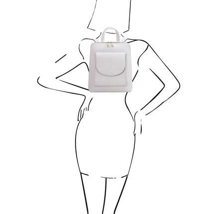 TL Bag - Small Convertible Leather Backpack For Women | TL142092