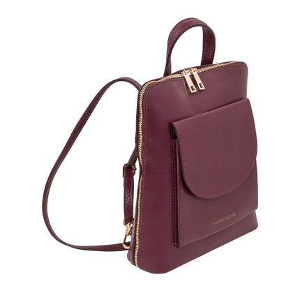 TL Bag - Small Convertible Leather Backpack For Women | TL142092