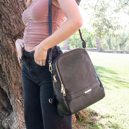 TL Bag - Soft convertible leather backpack for women | TL141376