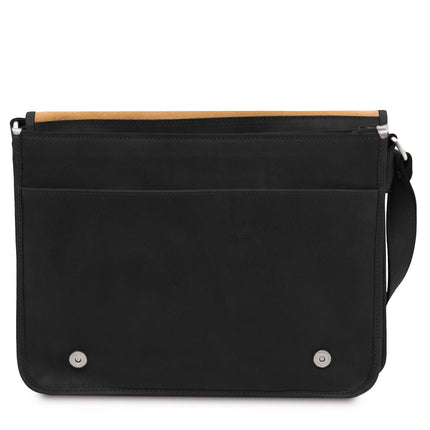 TL Messenger - Two compartment matte leather shoulder bag - Large size | TL142430