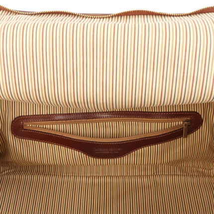 TL Voyager - Travel leather bag with side pockets | TL142141