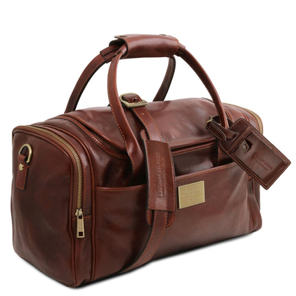 TL Voyager - Travel leather bag with side pockets | TL142141